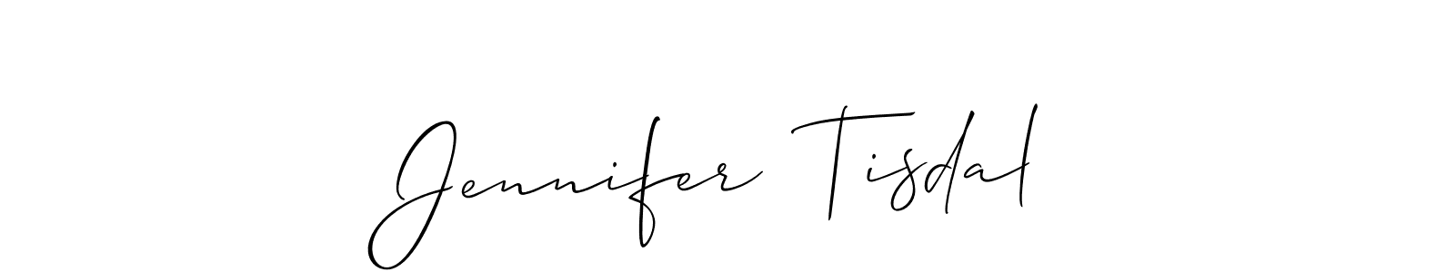 Make a short Jennifer  Tisdal signature style. Manage your documents anywhere anytime using Allison_Script. Create and add eSignatures, submit forms, share and send files easily. Jennifer  Tisdal signature style 2 images and pictures png