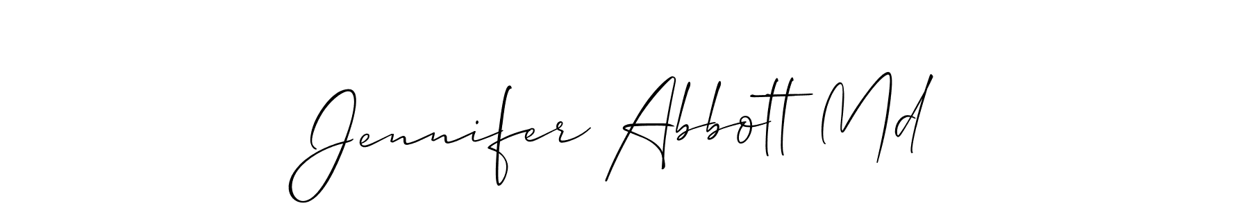 Once you've used our free online signature maker to create your best signature Allison_Script style, it's time to enjoy all of the benefits that Jennifer Abbott Md name signing documents. Jennifer Abbott Md signature style 2 images and pictures png