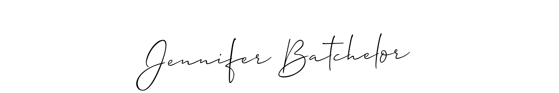 Allison_Script is a professional signature style that is perfect for those who want to add a touch of class to their signature. It is also a great choice for those who want to make their signature more unique. Get Jennifer Batchelor name to fancy signature for free. Jennifer Batchelor signature style 2 images and pictures png