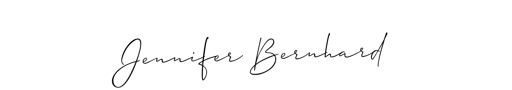 It looks lik you need a new signature style for name Jennifer Bernhard. Design unique handwritten (Allison_Script) signature with our free signature maker in just a few clicks. Jennifer Bernhard signature style 2 images and pictures png