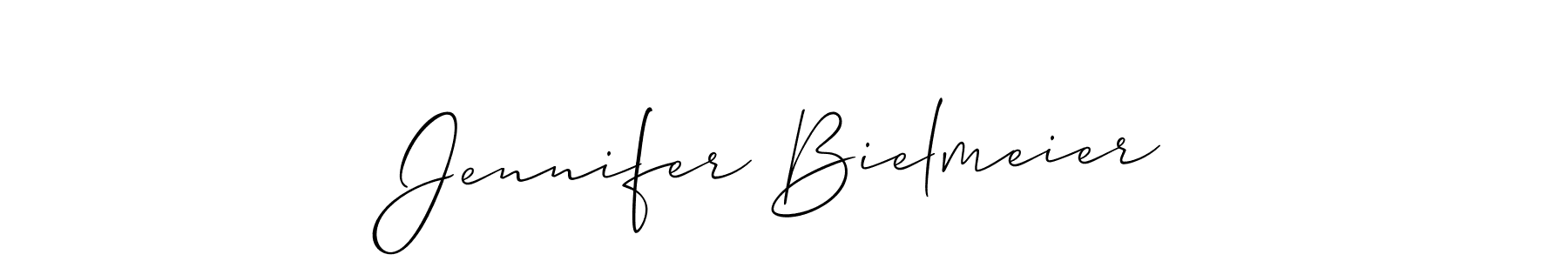 Design your own signature with our free online signature maker. With this signature software, you can create a handwritten (Allison_Script) signature for name Jennifer Bielmeier. Jennifer Bielmeier signature style 2 images and pictures png