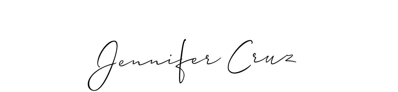 Best and Professional Signature Style for Jennifer Cruz. Allison_Script Best Signature Style Collection. Jennifer Cruz signature style 2 images and pictures png