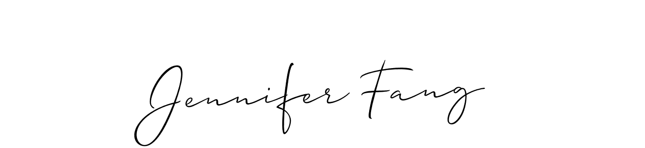 Make a beautiful signature design for name Jennifer Fang. With this signature (Allison_Script) style, you can create a handwritten signature for free. Jennifer Fang signature style 2 images and pictures png