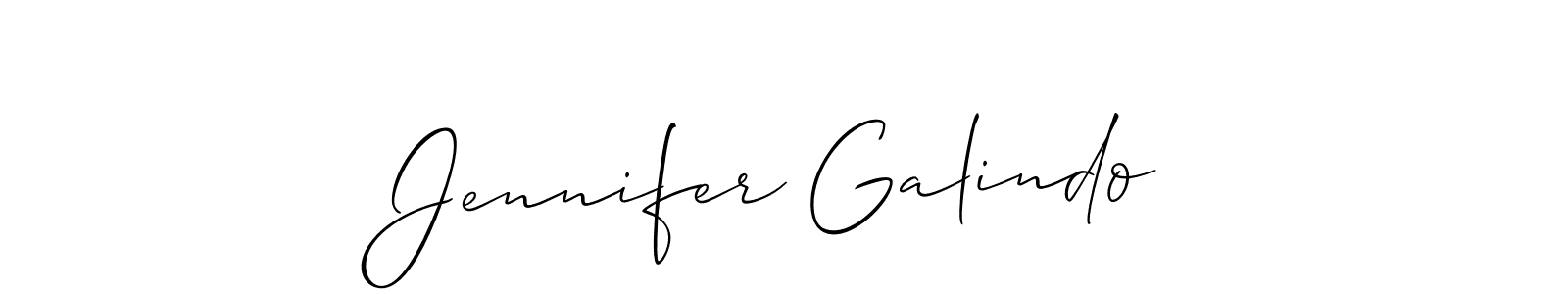 Also we have Jennifer Galindo name is the best signature style. Create professional handwritten signature collection using Allison_Script autograph style. Jennifer Galindo signature style 2 images and pictures png