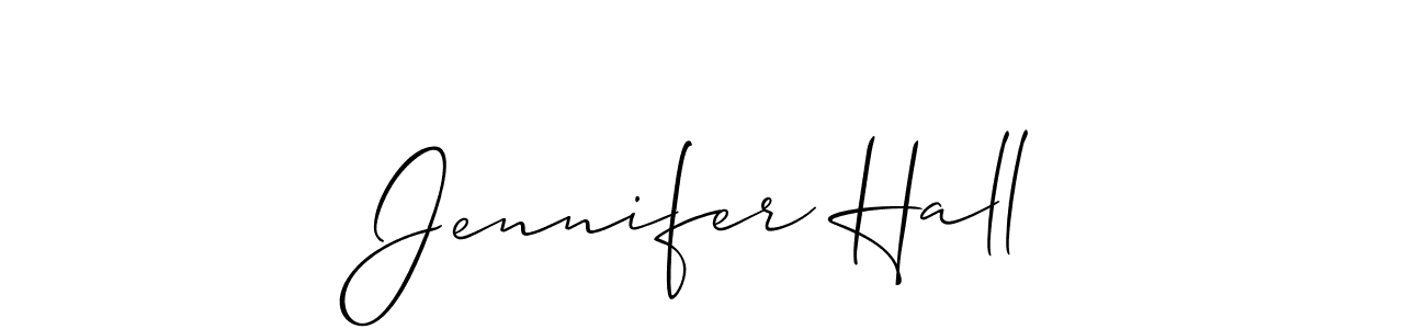 Use a signature maker to create a handwritten signature online. With this signature software, you can design (Allison_Script) your own signature for name Jennifer Hall. Jennifer Hall signature style 2 images and pictures png