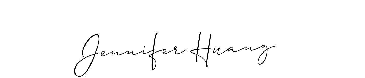 The best way (Allison_Script) to make a short signature is to pick only two or three words in your name. The name Jennifer Huang include a total of six letters. For converting this name. Jennifer Huang signature style 2 images and pictures png