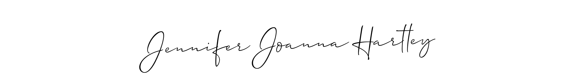 Make a beautiful signature design for name Jennifer Joanna Hartley. With this signature (Allison_Script) style, you can create a handwritten signature for free. Jennifer Joanna Hartley signature style 2 images and pictures png