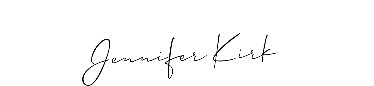 How to make Jennifer Kirk signature? Allison_Script is a professional autograph style. Create handwritten signature for Jennifer Kirk name. Jennifer Kirk signature style 2 images and pictures png