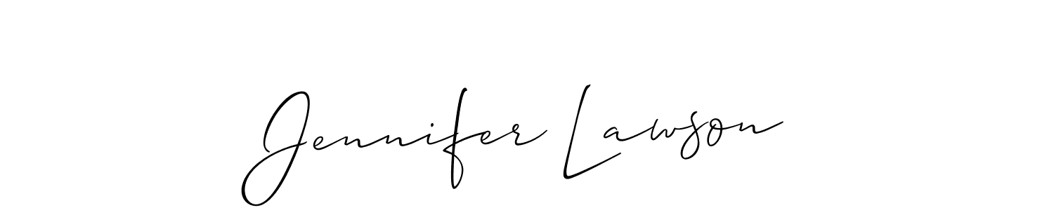 The best way (Allison_Script) to make a short signature is to pick only two or three words in your name. The name Jennifer Lawson include a total of six letters. For converting this name. Jennifer Lawson signature style 2 images and pictures png