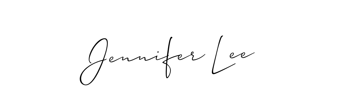 How to Draw Jennifer Lee signature style? Allison_Script is a latest design signature styles for name Jennifer Lee. Jennifer Lee signature style 2 images and pictures png