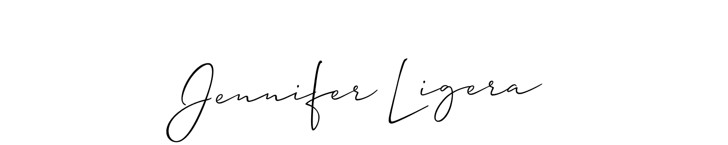Best and Professional Signature Style for Jennifer Ligera. Allison_Script Best Signature Style Collection. Jennifer Ligera signature style 2 images and pictures png