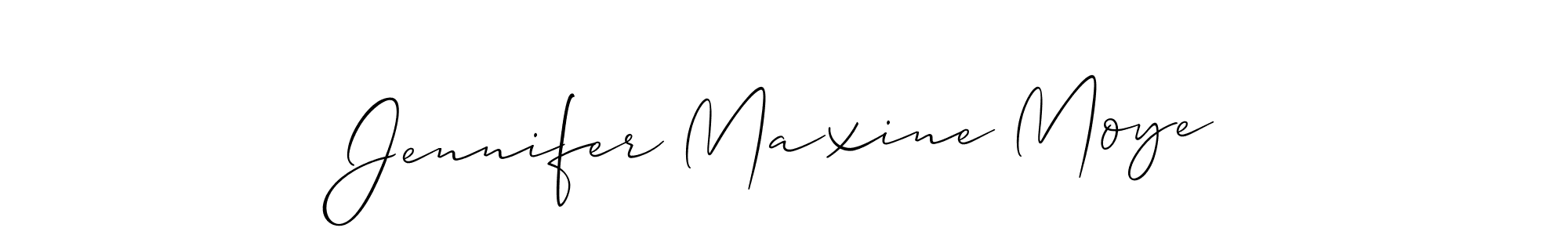 Use a signature maker to create a handwritten signature online. With this signature software, you can design (Allison_Script) your own signature for name Jennifer Maxine Moye. Jennifer Maxine Moye signature style 2 images and pictures png