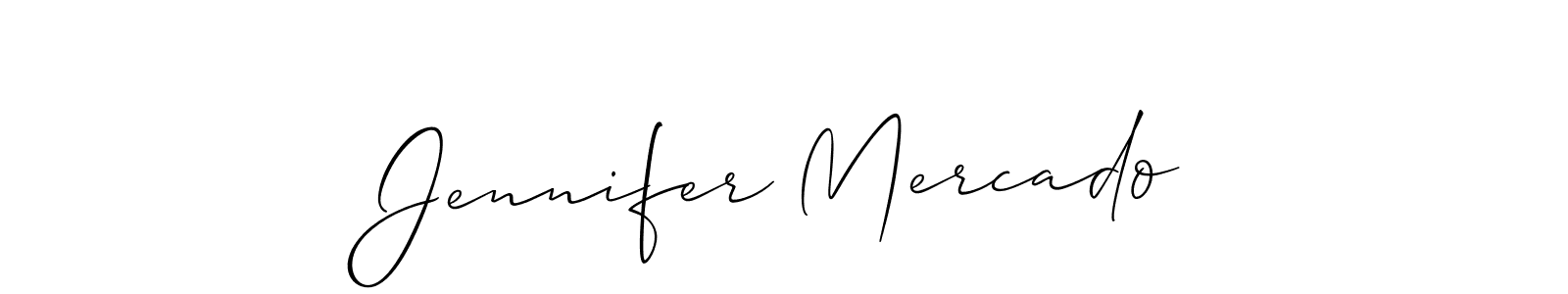How to Draw Jennifer Mercado signature style? Allison_Script is a latest design signature styles for name Jennifer Mercado. Jennifer Mercado signature style 2 images and pictures png