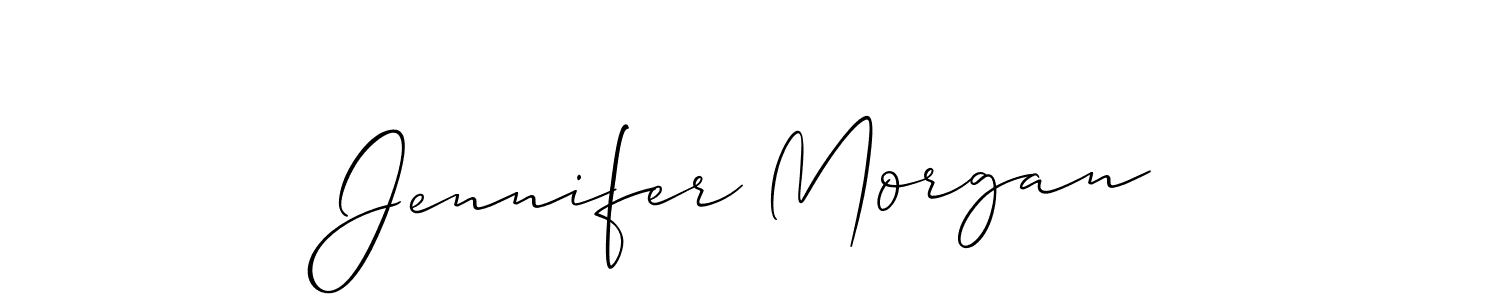 Jennifer Morgan stylish signature style. Best Handwritten Sign (Allison_Script) for my name. Handwritten Signature Collection Ideas for my name Jennifer Morgan. Jennifer Morgan signature style 2 images and pictures png
