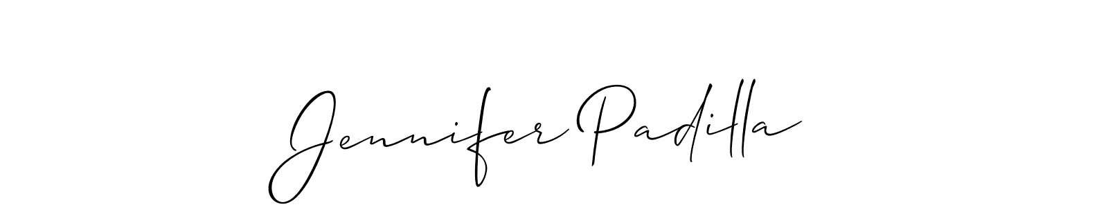 Design your own signature with our free online signature maker. With this signature software, you can create a handwritten (Allison_Script) signature for name Jennifer Padilla. Jennifer Padilla signature style 2 images and pictures png