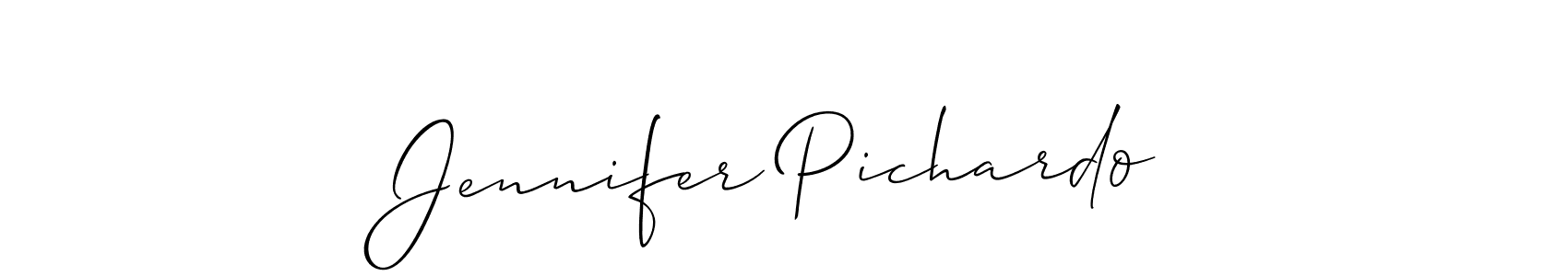 Similarly Allison_Script is the best handwritten signature design. Signature creator online .You can use it as an online autograph creator for name Jennifer Pichardo. Jennifer Pichardo signature style 2 images and pictures png