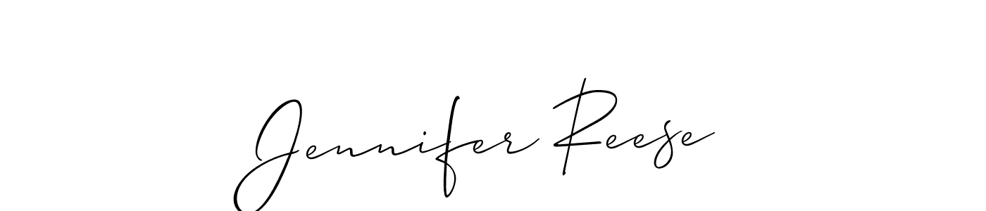 Jennifer Reese stylish signature style. Best Handwritten Sign (Allison_Script) for my name. Handwritten Signature Collection Ideas for my name Jennifer Reese. Jennifer Reese signature style 2 images and pictures png