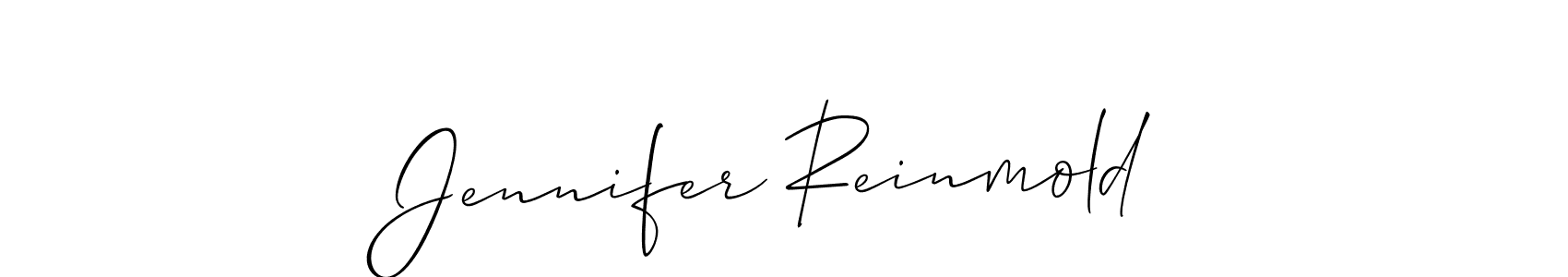 Make a short Jennifer Reinmold signature style. Manage your documents anywhere anytime using Allison_Script. Create and add eSignatures, submit forms, share and send files easily. Jennifer Reinmold signature style 2 images and pictures png