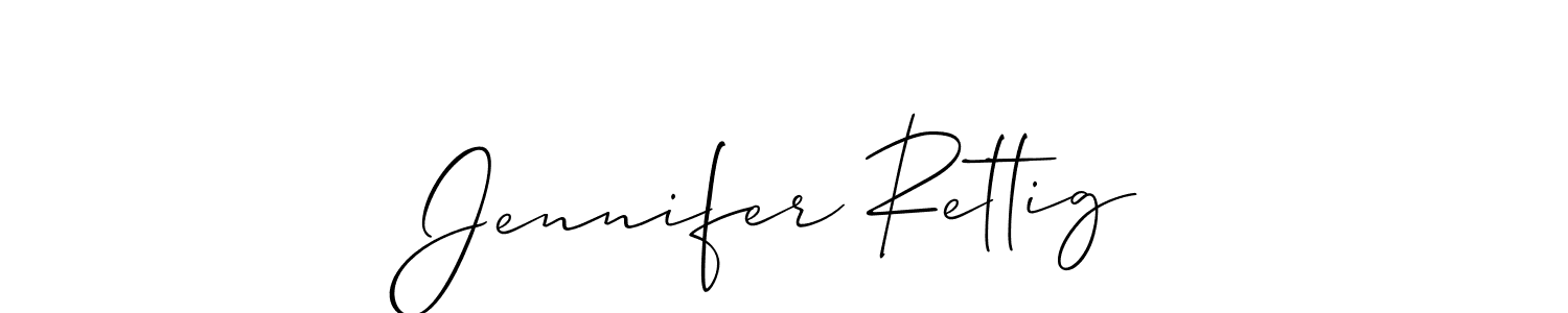 You should practise on your own different ways (Allison_Script) to write your name (Jennifer Rettig) in signature. don't let someone else do it for you. Jennifer Rettig signature style 2 images and pictures png