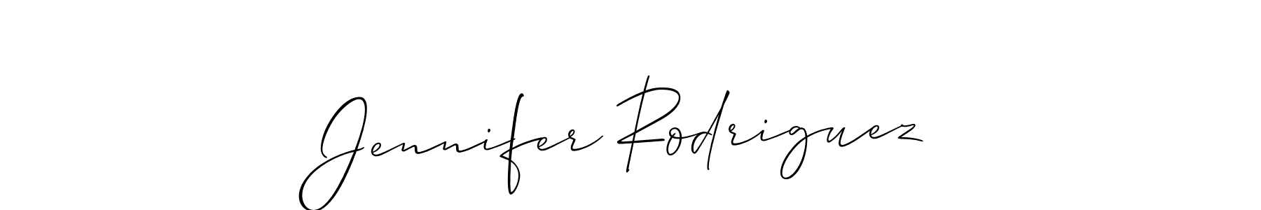 Use a signature maker to create a handwritten signature online. With this signature software, you can design (Allison_Script) your own signature for name Jennifer Rodriguez. Jennifer Rodriguez signature style 2 images and pictures png