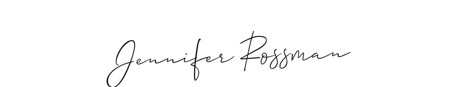 Also You can easily find your signature by using the search form. We will create Jennifer Rossman name handwritten signature images for you free of cost using Allison_Script sign style. Jennifer Rossman signature style 2 images and pictures png