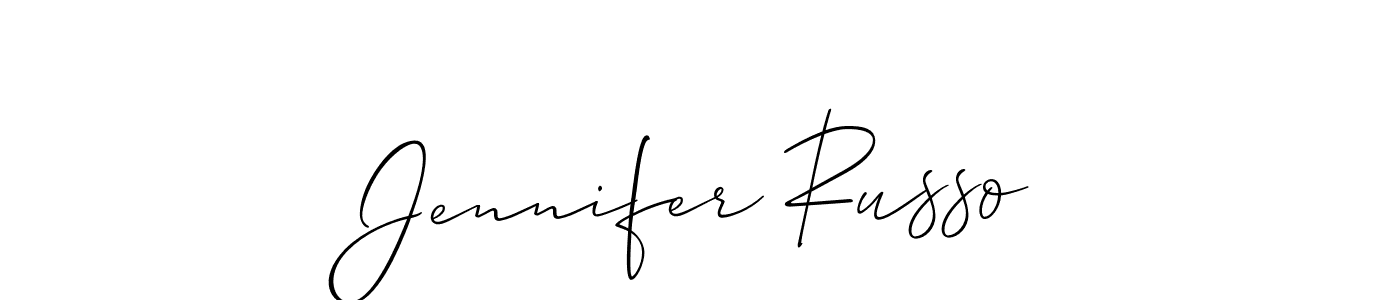 Allison_Script is a professional signature style that is perfect for those who want to add a touch of class to their signature. It is also a great choice for those who want to make their signature more unique. Get Jennifer Russo name to fancy signature for free. Jennifer Russo signature style 2 images and pictures png