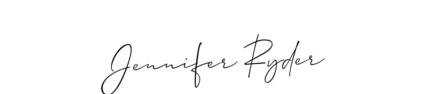 if you are searching for the best signature style for your name Jennifer Ryder. so please give up your signature search. here we have designed multiple signature styles  using Allison_Script. Jennifer Ryder signature style 2 images and pictures png