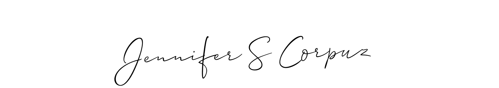 Once you've used our free online signature maker to create your best signature Allison_Script style, it's time to enjoy all of the benefits that Jennifer S Corpuz name signing documents. Jennifer S Corpuz signature style 2 images and pictures png