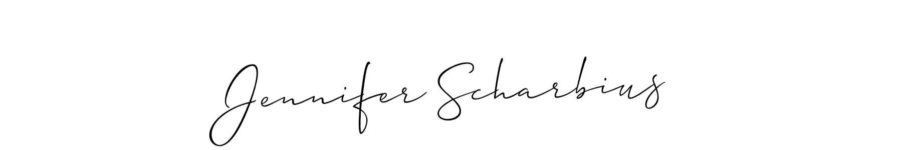 Also You can easily find your signature by using the search form. We will create Jennifer Scharbius name handwritten signature images for you free of cost using Allison_Script sign style. Jennifer Scharbius signature style 2 images and pictures png