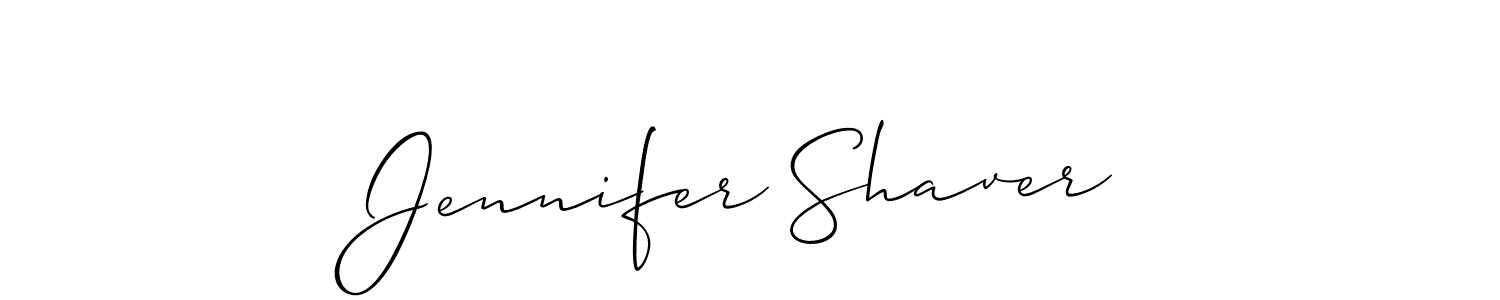 Make a short Jennifer Shaver signature style. Manage your documents anywhere anytime using Allison_Script. Create and add eSignatures, submit forms, share and send files easily. Jennifer Shaver signature style 2 images and pictures png