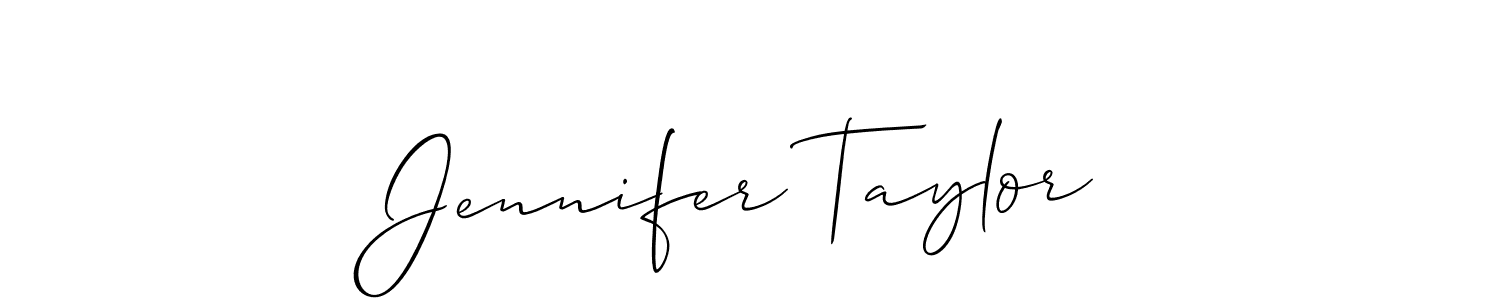 Make a short Jennifer Taylor signature style. Manage your documents anywhere anytime using Allison_Script. Create and add eSignatures, submit forms, share and send files easily. Jennifer Taylor signature style 2 images and pictures png