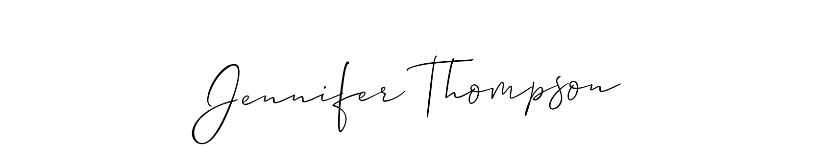 How to Draw Jennifer Thompson signature style? Allison_Script is a latest design signature styles for name Jennifer Thompson. Jennifer Thompson signature style 2 images and pictures png