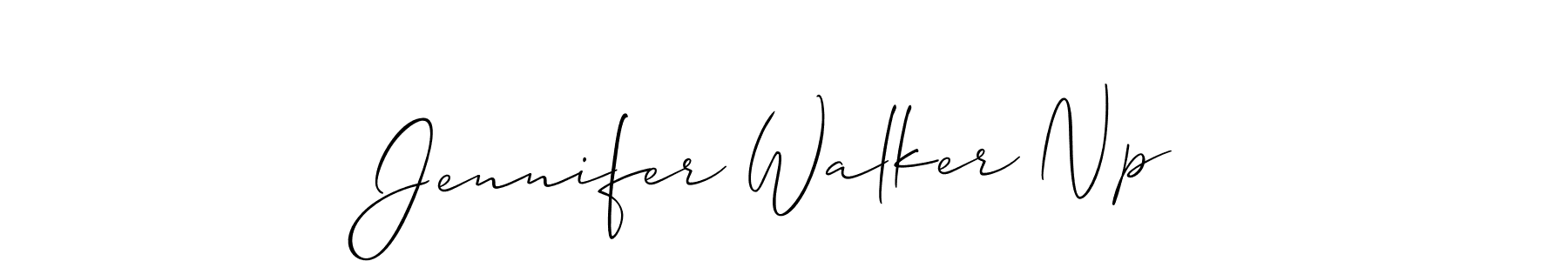 This is the best signature style for the Jennifer Walker Np name. Also you like these signature font (Allison_Script). Mix name signature. Jennifer Walker Np signature style 2 images and pictures png