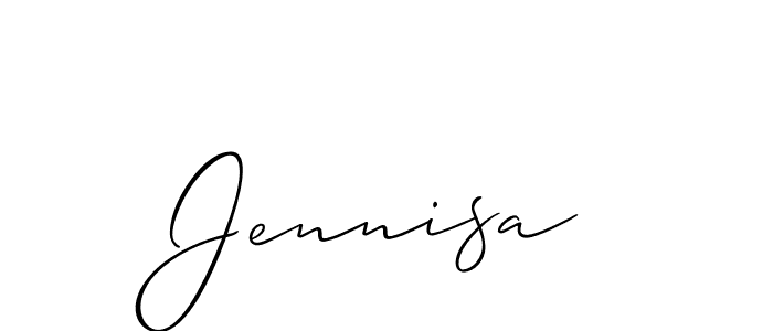 Similarly Allison_Script is the best handwritten signature design. Signature creator online .You can use it as an online autograph creator for name Jennisa. Jennisa signature style 2 images and pictures png