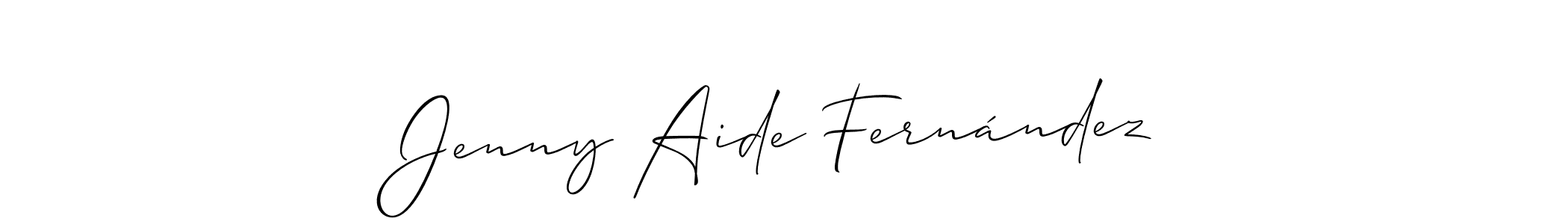 Make a beautiful signature design for name Jenny Aide Fernández. Use this online signature maker to create a handwritten signature for free. Jenny Aide Fernández signature style 2 images and pictures png