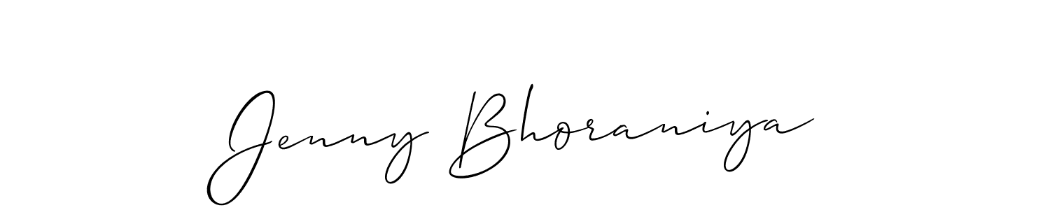 Make a beautiful signature design for name Jenny Bhoraniya. Use this online signature maker to create a handwritten signature for free. Jenny Bhoraniya signature style 2 images and pictures png