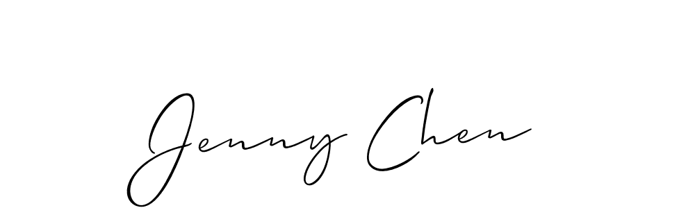 Make a short Jenny Chen signature style. Manage your documents anywhere anytime using Allison_Script. Create and add eSignatures, submit forms, share and send files easily. Jenny Chen signature style 2 images and pictures png