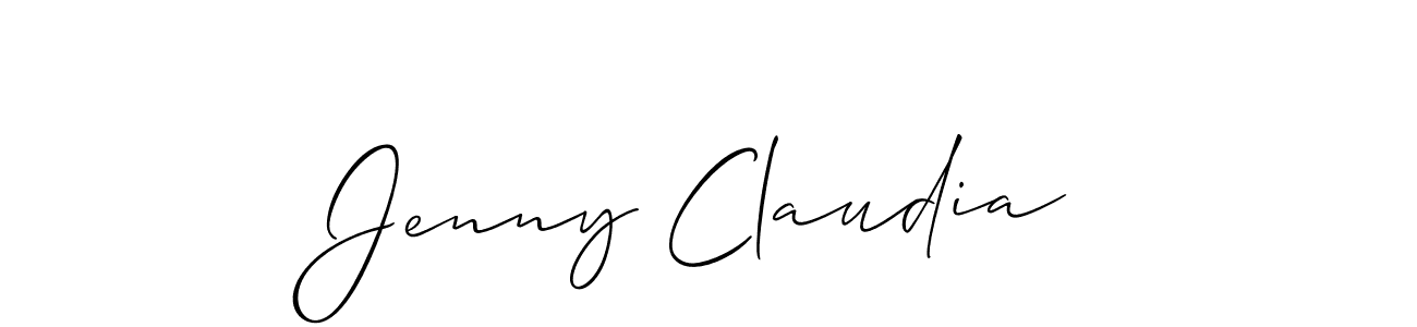 This is the best signature style for the Jenny Claudia name. Also you like these signature font (Allison_Script). Mix name signature. Jenny Claudia signature style 2 images and pictures png