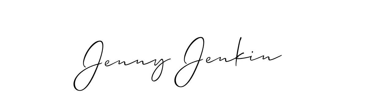 How to make Jenny Jenkin signature? Allison_Script is a professional autograph style. Create handwritten signature for Jenny Jenkin name. Jenny Jenkin signature style 2 images and pictures png
