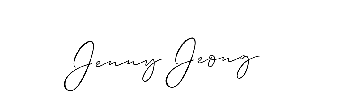 Make a short Jenny Jeong signature style. Manage your documents anywhere anytime using Allison_Script. Create and add eSignatures, submit forms, share and send files easily. Jenny Jeong signature style 2 images and pictures png