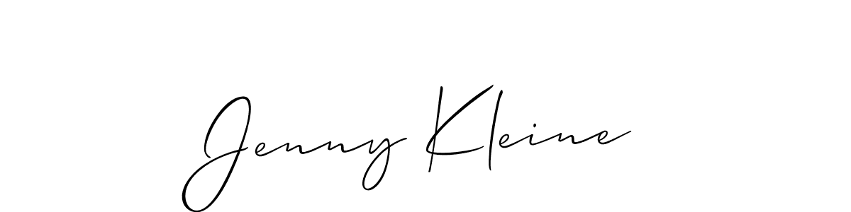 Jenny Kleine stylish signature style. Best Handwritten Sign (Allison_Script) for my name. Handwritten Signature Collection Ideas for my name Jenny Kleine. Jenny Kleine signature style 2 images and pictures png