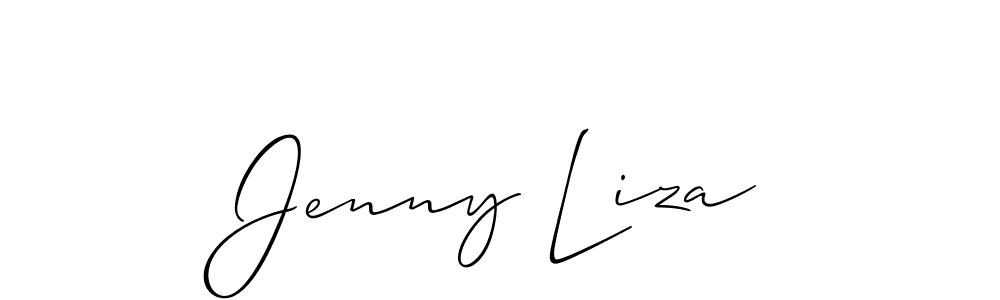 Similarly Allison_Script is the best handwritten signature design. Signature creator online .You can use it as an online autograph creator for name Jenny Liza. Jenny Liza signature style 2 images and pictures png
