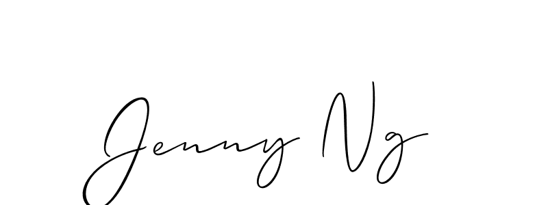 How to Draw Jenny Ng signature style? Allison_Script is a latest design signature styles for name Jenny Ng. Jenny Ng signature style 2 images and pictures png