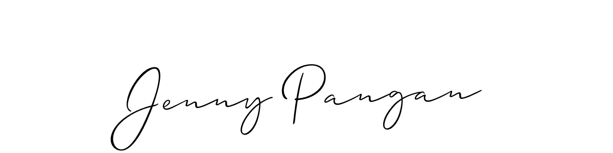 Design your own signature with our free online signature maker. With this signature software, you can create a handwritten (Allison_Script) signature for name Jenny Pangan. Jenny Pangan signature style 2 images and pictures png