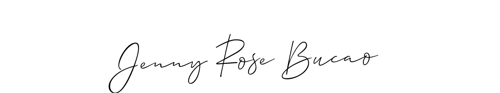 How to make Jenny Rose Bucao signature? Allison_Script is a professional autograph style. Create handwritten signature for Jenny Rose Bucao name. Jenny Rose Bucao signature style 2 images and pictures png