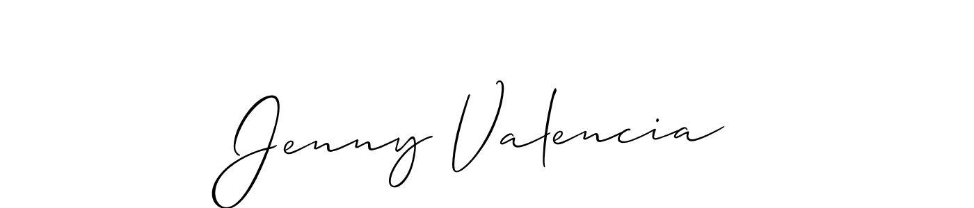Best and Professional Signature Style for Jenny Valencia. Allison_Script Best Signature Style Collection. Jenny Valencia signature style 2 images and pictures png