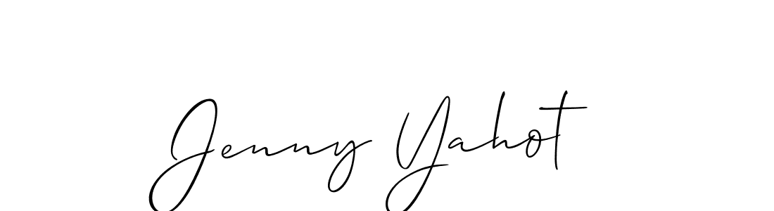 Best and Professional Signature Style for Jenny Yahot. Allison_Script Best Signature Style Collection. Jenny Yahot signature style 2 images and pictures png