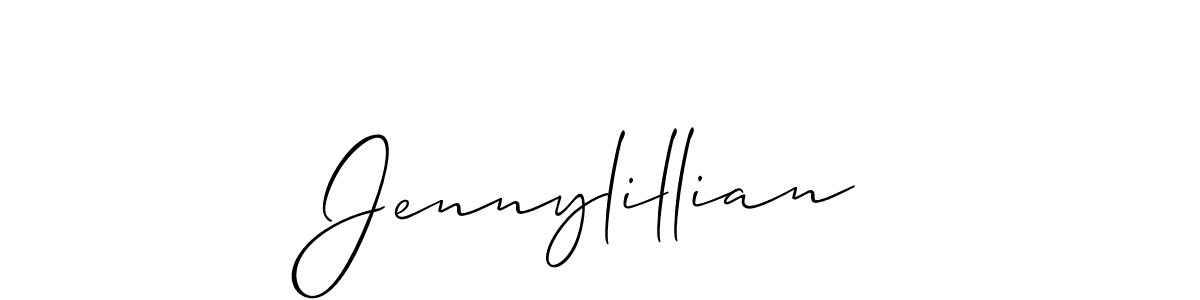 Best and Professional Signature Style for Jennylillian. Allison_Script Best Signature Style Collection. Jennylillian signature style 2 images and pictures png