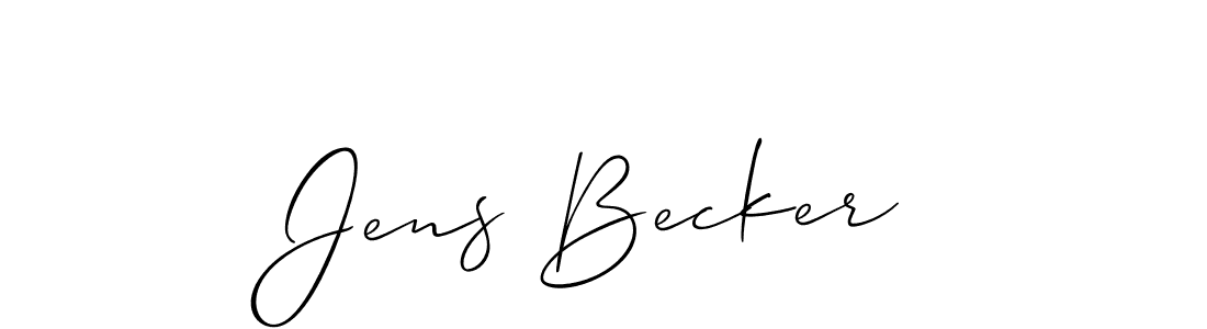 Create a beautiful signature design for name Jens Becker. With this signature (Allison_Script) fonts, you can make a handwritten signature for free. Jens Becker signature style 2 images and pictures png