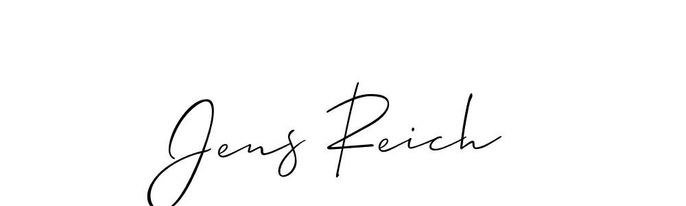 The best way (Allison_Script) to make a short signature is to pick only two or three words in your name. The name Jens Reich include a total of six letters. For converting this name. Jens Reich signature style 2 images and pictures png